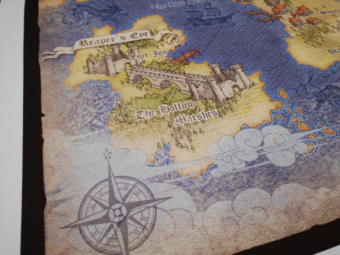 Divinity Original Sin 2 Reapers Coast Map High Quality Etsy