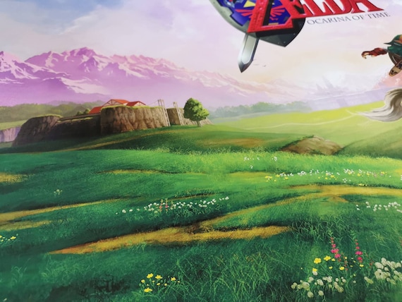 The Legend of Zelda, Ocarina of Time Print, A3, A2, A1 or
