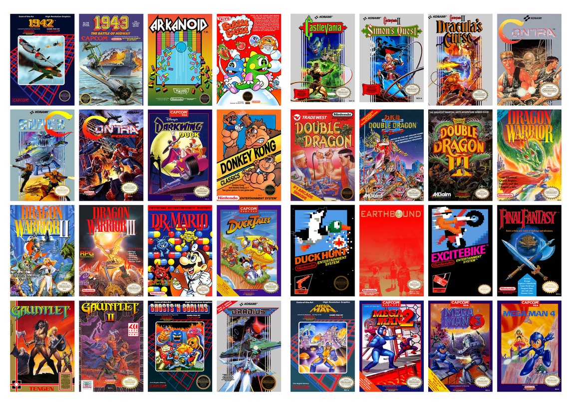 Nes Box Art Template Nes Box Art Template