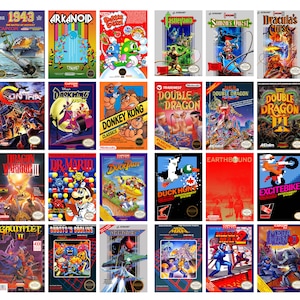 NES Box Art A4 Prints (297x210mm) Nintendo Entertainment System