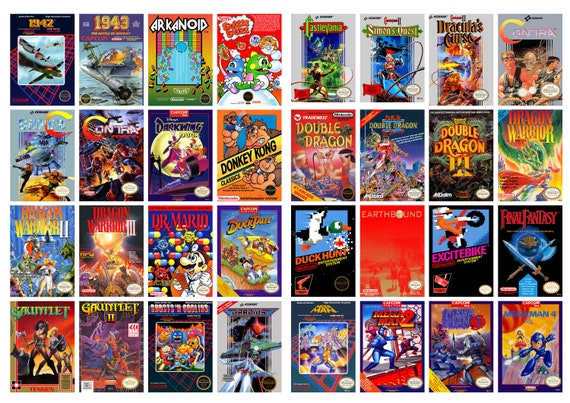 NES Box Art A4 Prints 297x210mm Nintendo Entertainment System 