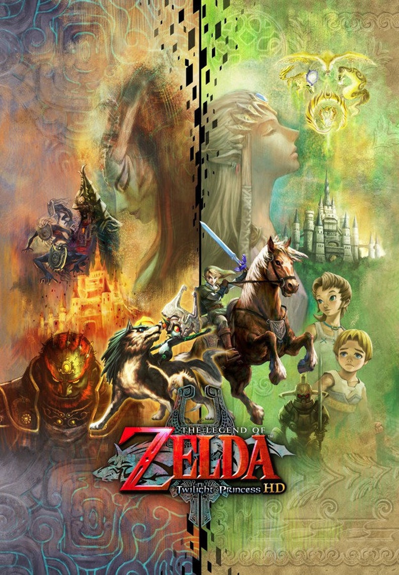 The Legend of Zelda, Twilight Princess HD, High Quality A3 Print image 1