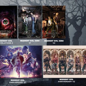 Resident Evil Art Posters A4 (297x210mm) - Etsy