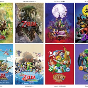 The Legend of Zelda, Custom Box Art, A4 (297x210mm) or 8x10 inch High Quality Prints