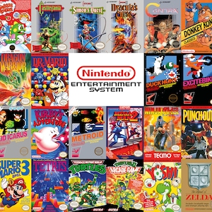 Nintendo Entertainment Sytem (NES) Box Art Poster, High Quality, A1/A2 Prints (Custom made)