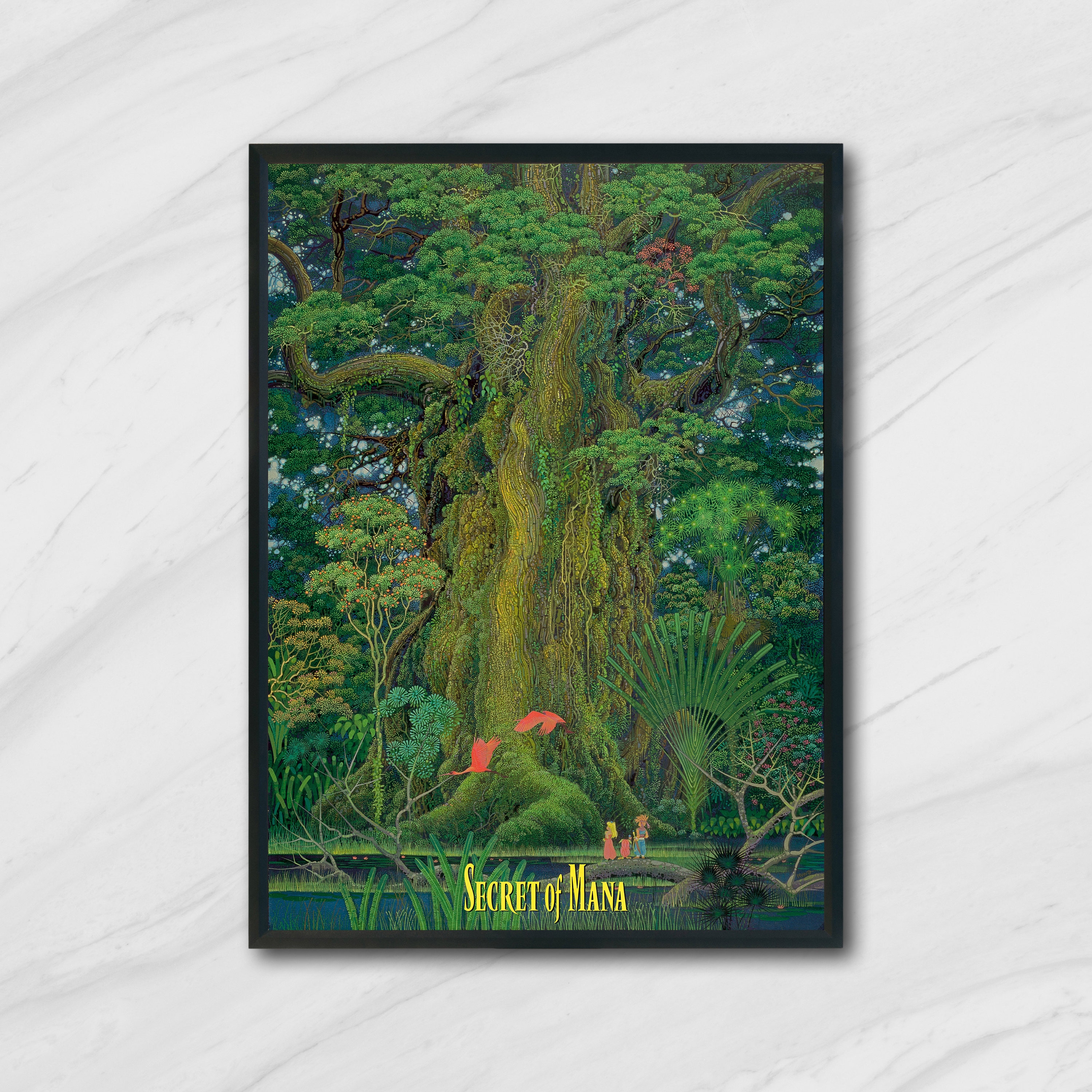 Secret of Mana, Mana Tree Print, A2, A1 or 500x700mm, HP Photo