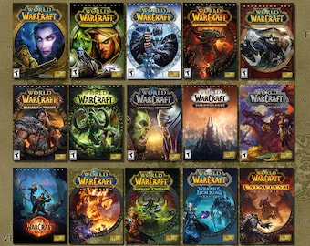 World of Warcraft Box Art Poster A4 (297x210mm)- Blizzard, WOW