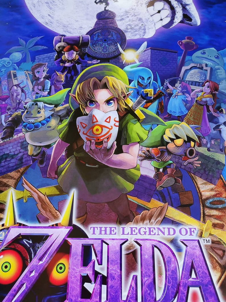 The Legend of Zelda, Majora's Mask 3D, High Quality A2 or A1 Print image 7