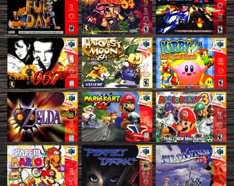 Nintendo 64 Box Art A4 Prints (297x210mm) (N64)