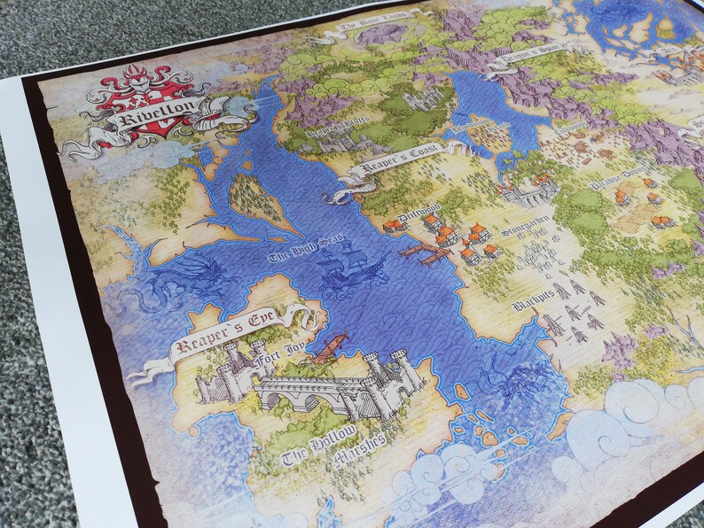 Divinity Original Sin 2 Reapers Coast Map High Quality Etsy