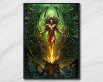 Starcraft 2, Queen of Blades, High Quality A2 or A3 Print
