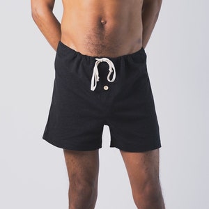 Hemp Drawstring Boxer Shorts|Elastic-Free Shorts|Eco-friendly Hemp and Organic Cotton Underwear, Men's Boxers|Asatre Boxers