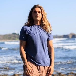 Hemp Shirt Hemp Tee Shirt Mens Light Weight T-Shirt Organic Cotton Summer Top Hemp Clothes for Mens Sustainable Shirt Asatre Hemp Clothing
