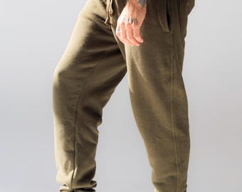 Mens Hemp Joggers Hemp Fleece Pants Organic Cotton Pants Hemp Jogger Pants Asatre Hemp Pants Mens Casual Joggers Sustainable Hemp Clothing