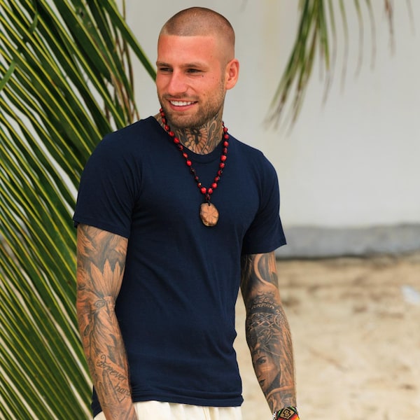 Camiseta de cáñamo suave • Prendas de cáñamo y algodón orgánico • Ropa estilo boho hippie • Tejido sostenible de textura sedosa • Mezcla de viscosa