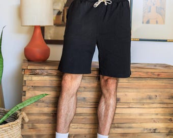 Hennepshort voor heren • Trainingsshort van duurzame jersey • Ademende gymkleding • Milieuvriendelijke sportkleding van Asatre • Atletische broeken