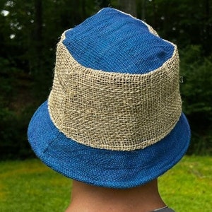 Hemp Bucket Hat, Beach Panama Sun Hat, Natural hippie Hat, Unisex, Handmade in Nepal, Eco-friendly Hat image 3