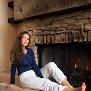 Hemp Cotton Shirt • Layering Top • Sustainable Clothing • Eco Friendly Hemp Blend Vneck • Athletic Wear Breathable Fabric Hiking Outdoor image 15