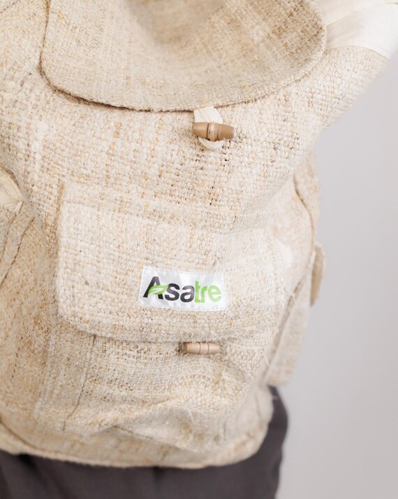 Hemp Backpack•travel Bag Eco Friendly Handmade Sustainable  display picture 3