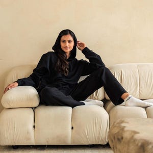 Hemp Sweatpants for Women • Fleece Sweatpants • Organic Cotton Lounge Pants • Eco-Friendly Sustainable Pants, Asatre image 5