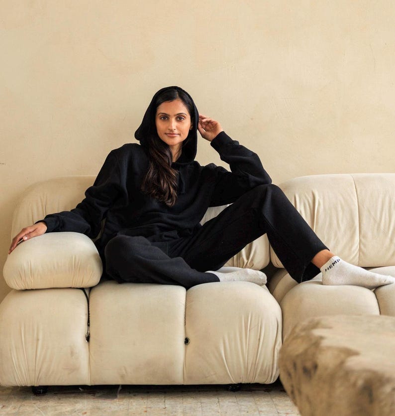 Hemp Sweatpants for Women • Fleece Sweatpants • Organic Cotton Lounge Pants • Eco-Friendly Sustainable Pants, Asatre image 5