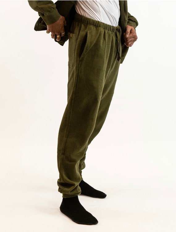 Homme - Pantalon cargo baggy en coton biologique Beige Robe