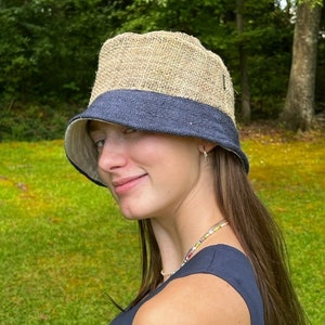 Hemp Bucket Hat, Beach Panama Sun Hat, Natural hippie Hat, Unisex, Handmade in Nepal, Eco-friendly Hat image 7