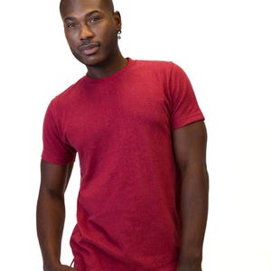 Mens Hemp TShirt Hemp and Organic Cotton Urban Crew Shirt Gray Olive Burgundy Natural, or Black SXXL Asatre