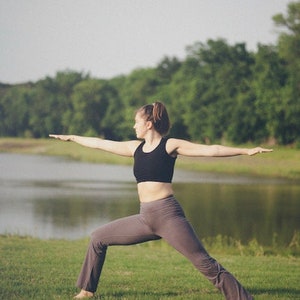 Hemp and Cotton Yoga Pants, Hemp Pants, Eco-friendly Athletic Clothing XS-XXL image 7