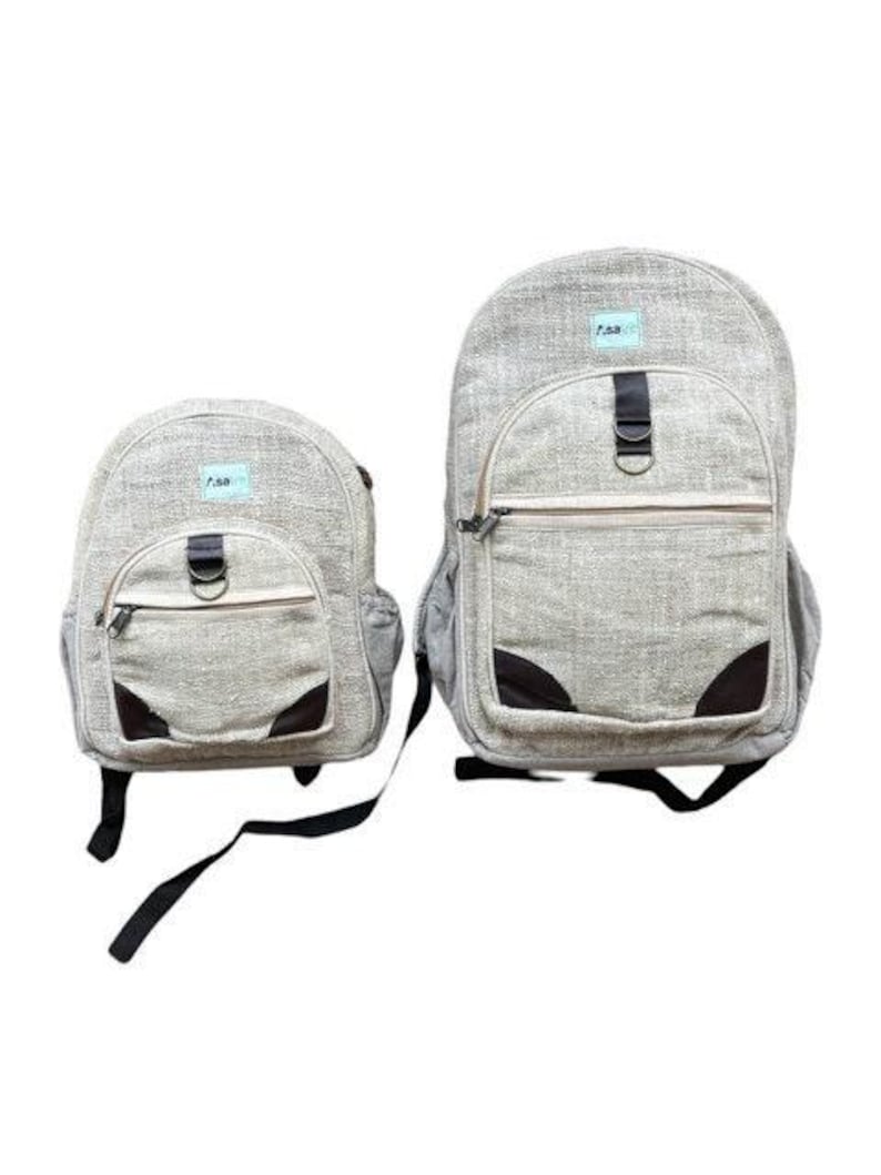 Small Rucksack Hemp Material Mini Backpack Perfect Size Essentials Carrier Travel Daypack Hiking Bag Eco Friendly Design Sustainable Accessory Organic Fiber Construction Himalayan Nepal Crafted Everyday Carry Practical Solution Adventure