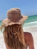 Hemp Sun Hat, Unisex Beach Sun Hat, Natural Hippie Hat, Unisex, Handmade in Nepal, Eco-friendly Hat 