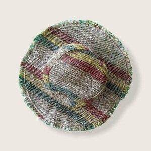 Rasta Hanf Hut Naturfaser Sonnenschutz Strand Accessoire Festival Style Boho Kopfbedeckung Unisex Mode Reggae Farbe Jamaikanisch inspiriert Bild 7