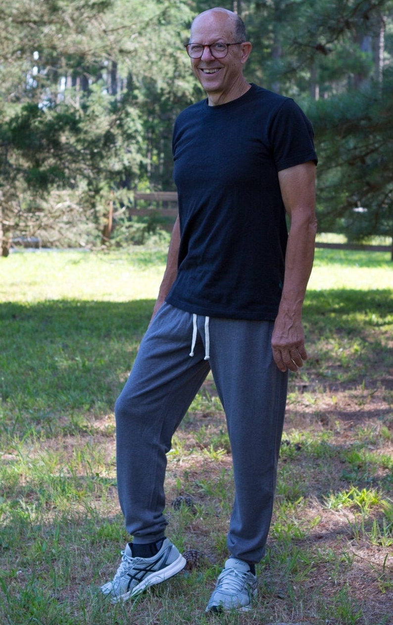 Hemp Jersey JoggersMen's Eco-friendly Hemp and Organic Cotton Jogger Athletic Sweatpants image 4