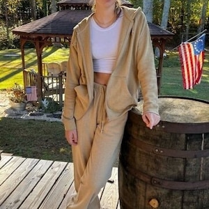 Hemp Sweatpants for Women • Fleece Sweatpants • Organic Cotton Lounge Pants • Eco-Friendly Sustainable Pants, Asatre image 13