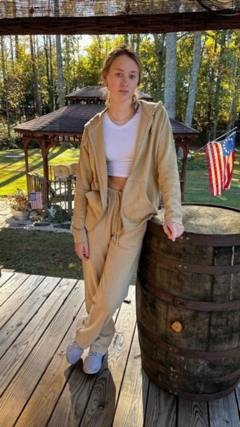 Hemp Sweatpants for Women • Fleece Sweatpants • Organic Cotton Lounge Pants • Eco-Friendly Sustainable Pants, Asatre image 13