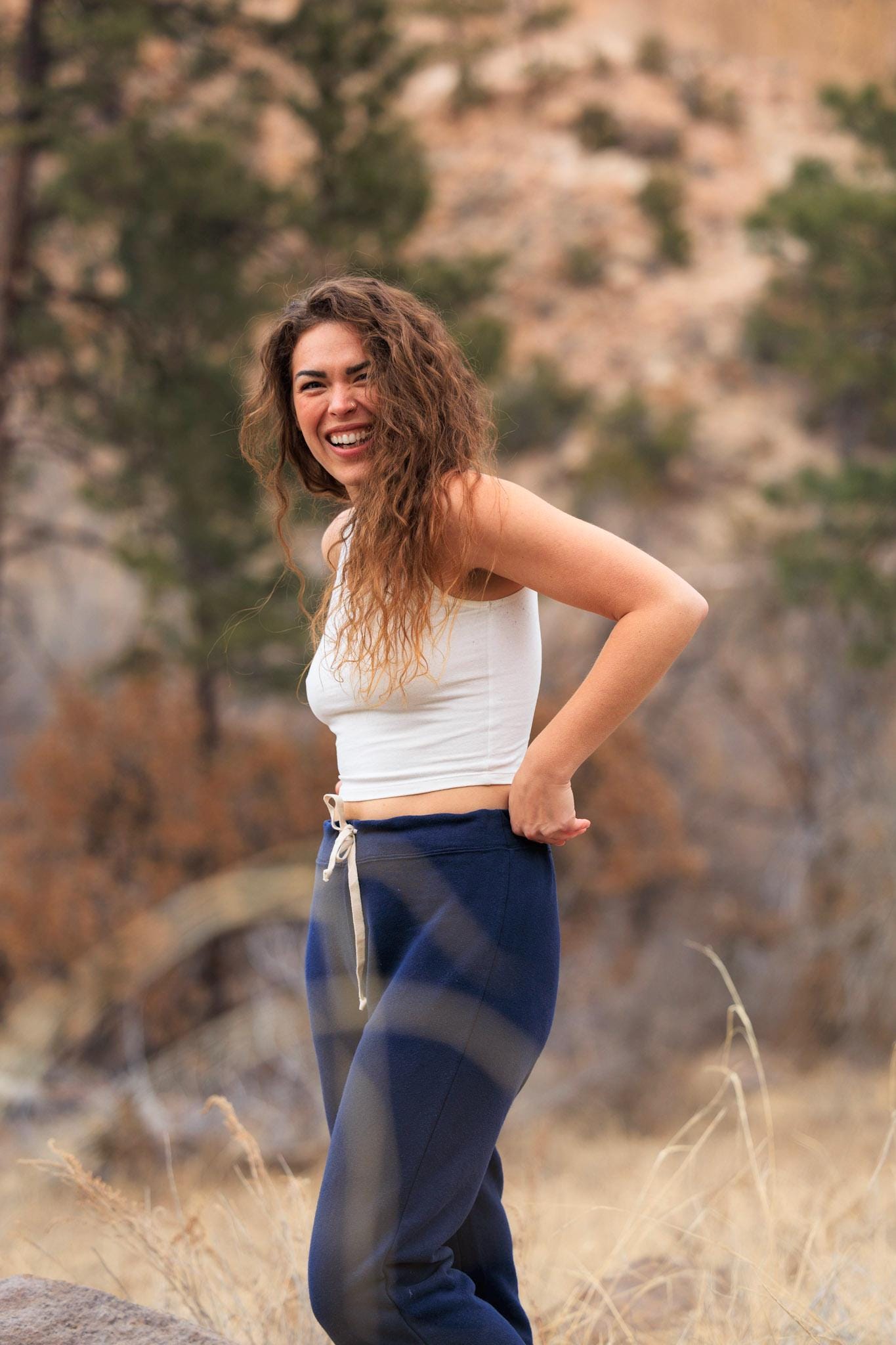 Pantalon Femme Ample En Coton Japonais - Taille Haute, Jambes Larges, Poches, Pour Sport Et Quotidien