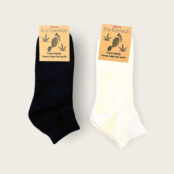 Men's Hemp and Organic Cotton Ankle Socks, Sport Socks