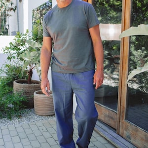 Herren-Hanfhemd • Leichtes Bio-Baumwoll-T-Shirt, atmungsaktiv, aus Naturfasern, nachhaltig, umweltfreundlich, Freizeitkleidung Bild 13