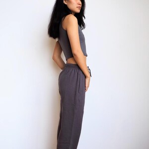Hemp Sweatpants for Women • Fleece Sweatpants • Organic Cotton Lounge Pants • Eco-Friendly Sustainable Pants, Asatre image 9