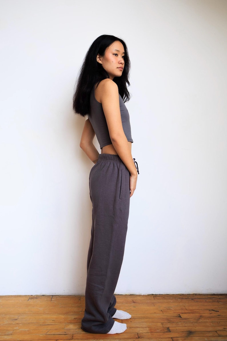 Hemp Sweatpants for Women • Fleece Sweatpants • Organic Cotton Lounge Pants • Eco-Friendly Sustainable Pants, Asatre image 9