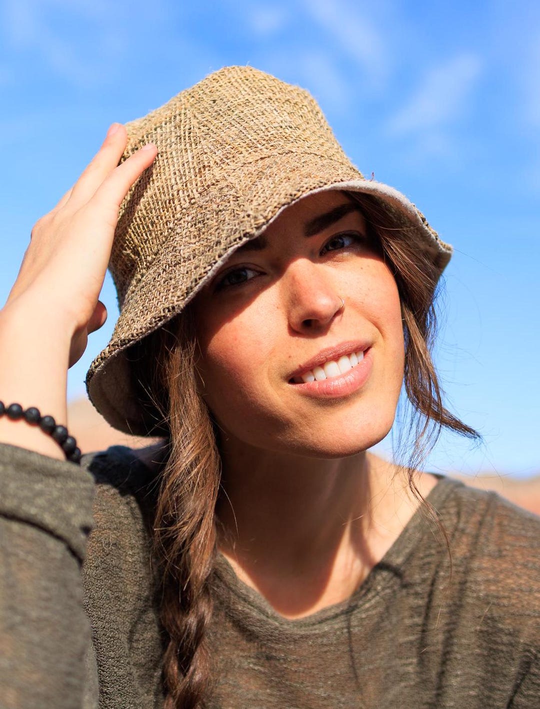 Cappello Da Pescatore Boh&eacute;mien Uomo | Tesa Larga Con Protezione UV | Pieghevole E Traspirante