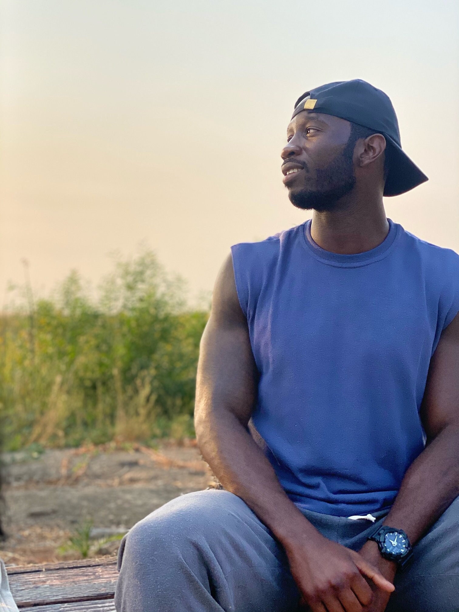 Sleeveless t shirts for men with cap Clearance