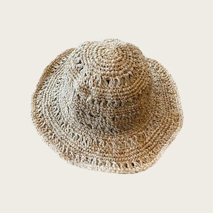Hemp Hat, Organic Hemp Hat, Crochet Hemp Hat, Handmade Crochet Hat, Unisex Hat, Beach Hat, Natural Hat,Natural Dye Hemp Hat, Hemp Sun Hat image 9