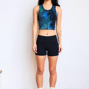 Hemp Yoga Shorts with Pockets • Thick Athletic Hemp Cotton Spandex Shorts • Non Toxic High Waist Workout Shorts • Eco-friendly Activewear image 16