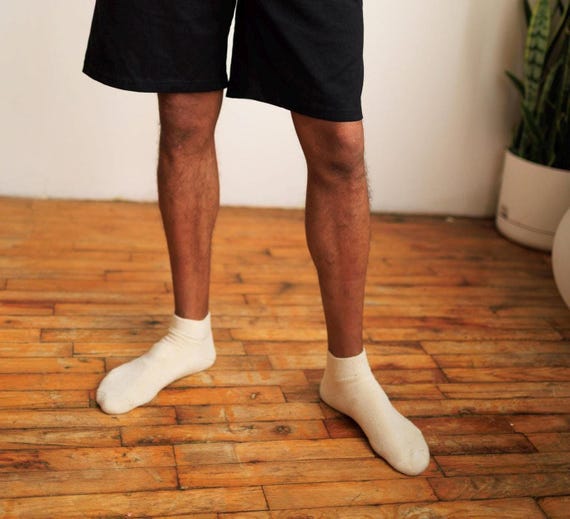 Men Hemp Sock • Organic Cotton Ankle Sport Athletic Performance Moisture Wicking Breathable Footwear • Eco Friendly Earth Sustainable