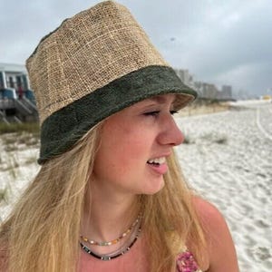 Travel Friendly Hat Hemp Bucket Design Foldable Packable Structure Vacation Essential Accessory Lightweight Comfortable Headwear Sun Protection Function Outdoor Activity Gear Beach Day Necessity Festival Fashion Piece Handmade Nepal Artisan