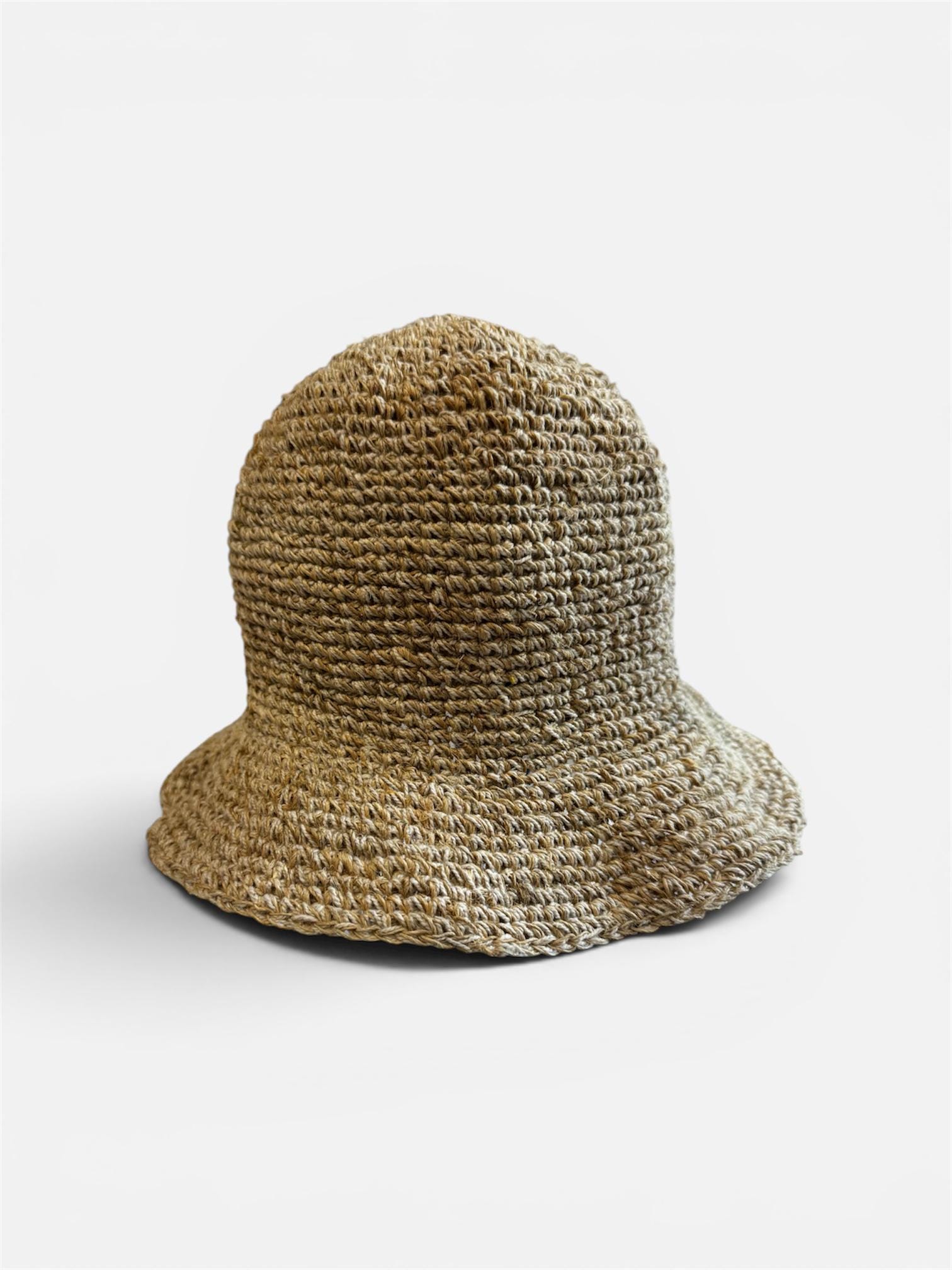 Hemp Crochet Sun Hat: Foldable Beach Hat, Handmade Floppy  display picture 1