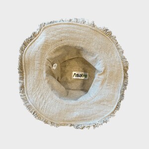 Hampasolhatt • Unisex flerfärgad strandhatt • Hippiehatt Naturlig sommarhatt Miljövänlig hatt Stråhatt Randig bohohatt bild 12