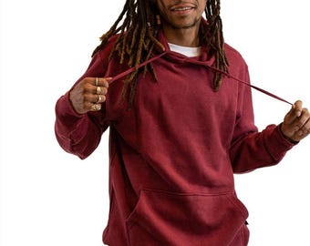 Hemp Hoodie - Unisex Hemp Organic Cotton Fleece Hoodie - Eco-Friendly Sustainable Sweatshirt - Winter Hoodie S-XXL