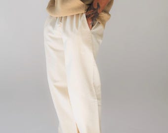 Hemp Pants Mens Linen Pants • Unisex Hemp Organic Cotton Pants Lightweight Sustainable Trousers • Casual Summer Beach Pants Hemp Relaxed Fit